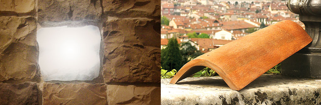 Pietra luminosa LED Medea e Coppo Fotovoltaico Invisible Solar